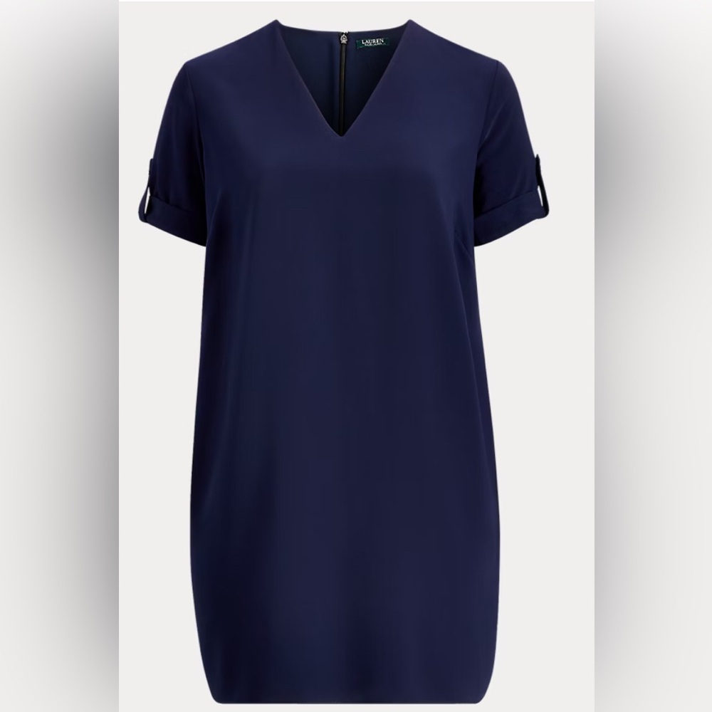 Ralph Lauren Roll Tab Shift Dress NWT Size16W